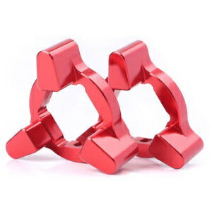 17mm CNC レッド フロント アルマイト フォーク プリロード アジャスター ユニバーサル オートバイ 17mm CNC RED Front Anodized Fork Preload Adjusters Universal Motorcycle 【並行輸入品】