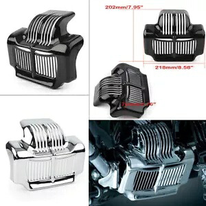 ハーレー ツーリング エレクトラ ロード ストリート グライド 2011 - 2015 エンジンオイルクーラーカバー用 For Harley Touring Electra Road Street Glide 2011 - 2015 Engine Oil Cooler Cover 【並行輸入品】
