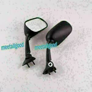 バーエンドリアビューサイドミラーヤマハ YZF R1 2009 - 2011 黒オートバイ用 Bar End Rear View Side Mirrors For Yamaha YZF R1 2009 - 2011 Black Motorcycle 【並行輸入品】
