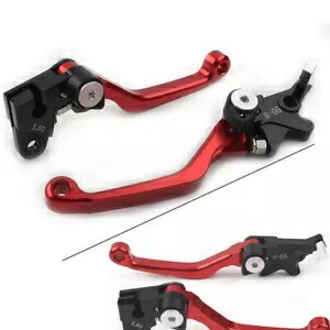 CNC ピボット ブレーキ クラッチ レバー ホンダ XR250 1995-2007 XR400 アルミニウム レッド 2 個に適合 CNC Pivot Brake Clutch Levers Fit Honda XR250 1995-2007 XR400 Aluminum RED 2PCS 【並行輸入品】