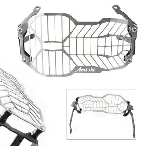 BMW R1200GS ADV 2013 2014 ヘッドライト ヘッドランプ プロテクター ガード シルバー モーターに適合 fit BMW R1200GS ADV 2013 2014 Headlight Headlamp Protector Guard Silver motor 【並行輸入品】