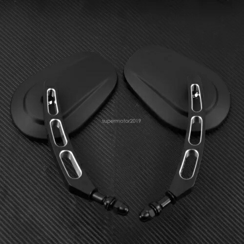 8 ミリメートルオートバイブラックバックミラーハーレーツーリング FL スポーツスター 883 1200 8MM Motorcycle Black Rear View Mirrors For Harley Touring FL Sportster 883 1200 【並行輸入品】