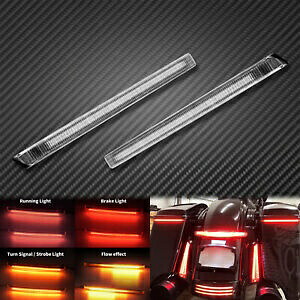 サドルバッグブレード LED ライトランブレーキシーケンシャルターンシグナル ツーリング 2014 用 Saddlebag Blades LED Light Run Brake Sequential Turn Signal Fit For Touring 2014 【並行輸入品】