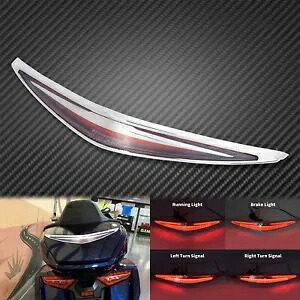リアトランク荷物ラック LED ランニングブレーキターンシグナルライトホンダ GL1800 用 Rear Trunk Luggage Rack LED Running Brake Turn Signal Light Fit For Honda GL1800 【並行輸入品】