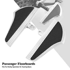 クロームディファイアンスリアフットペグフロアボードハーレーツーリングスポーツスターダイナ用 Chrome Defiance Rear Foot Pegs Floorboard Fit For Harley Touring Sportster Dyna 【並行輸入品】