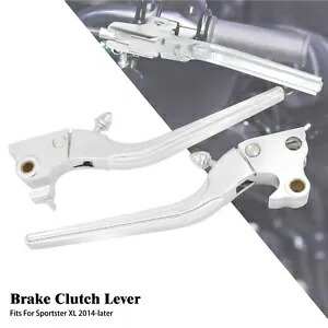 クロームブレーキクラッチレバーハーレースポーツスターアイアン883 1200 XL 48 72 14-24に適合 Chrome Brake Clutch Levers Fit For Harley Sportster Iron 883 1200 XL 48 72 14-24 【並行輸入品】