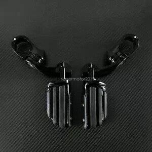 1 ～ 1-1/4 インチオートバイショートアングルハイウェイフットペグマウントキットハーレーに適合 1 to 1-1/4'' Motorcycle Short Angled Highway Foot Peg Mount Kit Fit For Harley 【並行輸入品】