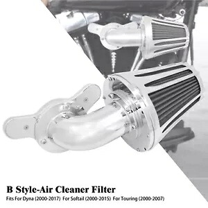 クロームコーンアルミニウムエアクリーナーフィルター グレーインテークエレメント付き ハーレーに適合 Chrome Cone Aluminum Air Cleaner Filter w/ Gray Intake Element Fits For Harley 【並行輸入品】
