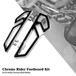 クロームドライバーエンパイアフットボードフロアボードハーレーツーリングストリートロードグライド用 Chrome Driver Empire Footboards Floorboards For Harley Touring Street Road Glide 【並行輸入品】