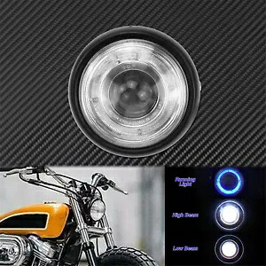 6インチヘッドライトDRLランプホワイトハイロービームハーレースポーツスターソフテイル用 6 inch Headlight DRL Lamp White High Low Beam Fit For Harley Sportster Softail 【並行輸入品】