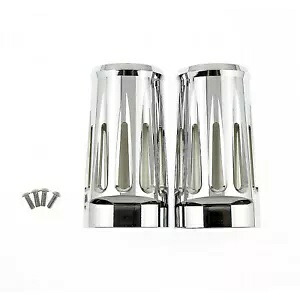 クローム フォーク ブーツ スライダー カバー ハーレー ツーリング ストリート ロード グライド 1980-2013 に適合 Chrome Fork Boot Slider Cover Fit For Harley Touring Street Road Glide 1980-2013 【並行輸入品】