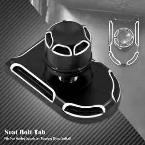 1/4-20 ブラックシートボルトタップキャップ + ネジフィットハーレーツーリングスポーツスター 1997-2020 1/4-20 Black Seat Bolt Tap Cap + Screw Fit For Harley Touring Sportster1997-2020 【並行輸入品】