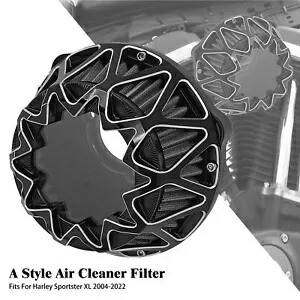 ブラックエアクリーナーフィルターグレーインテークフィットハーレースポーツスター 883 1200 2004-2023 Black Air Cleaner Filter Gray Intake Fit For Harley Sportster 883 1200 2004-2023 【並行輸入品】