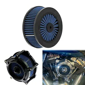 ハーレーツーリングソフテイルスポーツスター用エアクリーナーブルー交換エレメントフィルター Air Cleaner Blue Replacement Element Filter For Harley Touring Softail Sportster 【並行輸入品】
