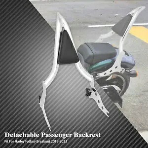 クローム取り外し可能な後部乗客背もたれシーシーバー三角形パッドフィットファットボーイ Chrome Detachable Rear Passenger Backrest Sissy Bar Triangle Pad Fit For Fatboy 【並行輸入品】