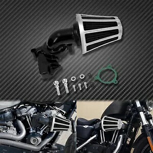 クロームストライプ吸盤エアクリーナーグレーエアフィルターハーレー M8 ツーリングトライク用 Chrome Stripe Sucker Air Cleaner Gray Air Filter Fit For Harley M8 Touring Trike 【並行輸入品】