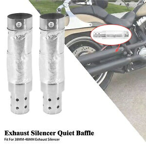 ユニバーサルオートバイ静音バッフル排気管マフラーショートショット千鳥用 Universal Motorcycle Quiet Baffle Exhaust Pipe Muffler for Shortshots Staggered 【並行輸入品】