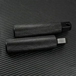 すべてのアルミニウム ブラック フットペグ フットレスト ハーレー男性マウント スポーツスター ダイナに適合 All Aluminum Black Foot Peg Foot Rests Fit For Harley Male Mount Sportster Dyna 【並行輸入品】