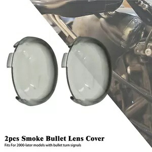2X ターンシグナルスモークレンズカバー ハーレーダイナ ソフテイル スポーツスター 1986-2015 に適合 2X Turn Signal Smoke Lens Cover Fit For Harley Dyna Softail Sportster 1986-2015 【並行輸入品】
