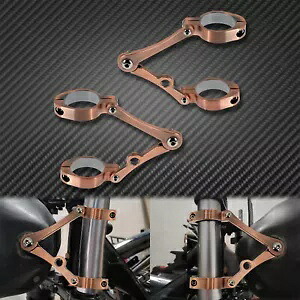 39-41mm ブロンズオートバイヘッドライトランプブラケットマウントクランプフォークチューブホルダー 39-41mm Bronze Motorcycle Headlight Lamp Bracket Mount Clamp Fork Tube Holder 【並行輸入品】