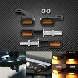 フロントリアクラッチミニターンシグナルアンバーインジケータハーレーツーリング FLHT に適合 Front Rear Clutch Mini Turn Signal Amber Indicator Fit For Harley Touring FLHT 【並行輸入品】