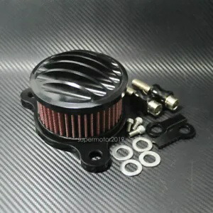 ブラックフェンスエアフィルタークリーナーインテークフィットハーレースポーツスター 883 1200 2004-20 Black Fence Air Filter Cleaner Intake Fit For Harley Sportster 883 1200 2004-20 【並行輸入品】