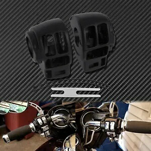 ブラックハンドコントロールスイッチハウジングカバーハーレー FLHTC FLHTCU 1996-2013 に適合 Black Hand Control Switch Housing Cover Fit For Harley FLHTC FLHTCU 1996-2013 【並行輸入品】