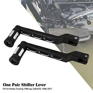 ハーレー ソフテイル エレクトラ ロード グライド用 ブラック シフター ペグ ヒール トゥ シフト レバー付き Black Shifter Peg w/ Heel Toe Shift Lever For Harley Softail Electra Road Glide 【並行輸入品】