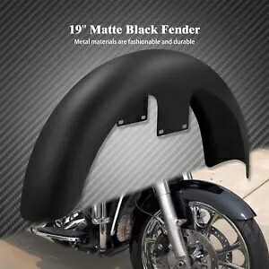 マットブラック 19 インチラップフロントフェンダー ハーレーツーリングエレクトラグライド 1996-2022 に適合 Matte Black 19\