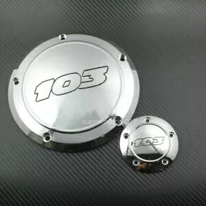 クローム 103 ダービーカバー タイミングタイマーカバー ハーレーダイナ ソフテイル 99-17 に適合 Chrome 103 Derby Cover Timing Timer Cover Fit For Harley Dyna Softail 99-17 【並行輸入品】
