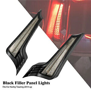 リアフェンダー LED ターンシグナルライト スモークレンズ付き ハーレーストリートロードグライドに適合 Rear Fender LED Turn Singal Light w/ Smoke Lens Fit For Harley Street Road Glide 【並行輸入品】