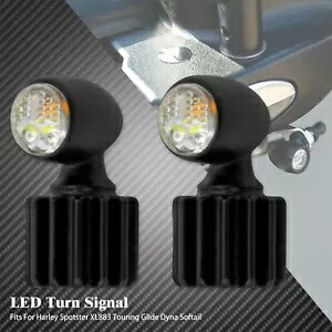 ブラックフロントリアスーパーミニランニングターンシグナルライトインジケーターハーレー用 Black Front Rear Super Mini Running Turn Signal Light Indicator Fit For Harley 【並行輸入品】