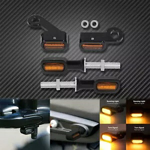 フロントリアクラッチミニターンシグナルアンバーインジケーターハーレースポーツスターXL用 Front Rear Clutch Mini Turn Signal Amber Indicator Fit For Harley Sportster XL 【並行輸入品】