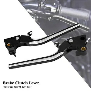 ブラックブレーキクラッチレバーハーレースポーツスターアイアン 883 1200 XL 48 72 14-24 に適合 Black Brake Clutch Levers Fit For Harley Sportster Iron 883 1200 XL 48 72 14-24 【並行輸入品】