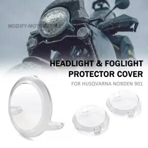 フロントヘッドライトフォグランププロテクターカバーハスクバーナノルデン 901 2022 2023 Front Headlight Fog Lights Protector Covers For Husqvarna Norden 901 2022 2023 【並行輸入品】
