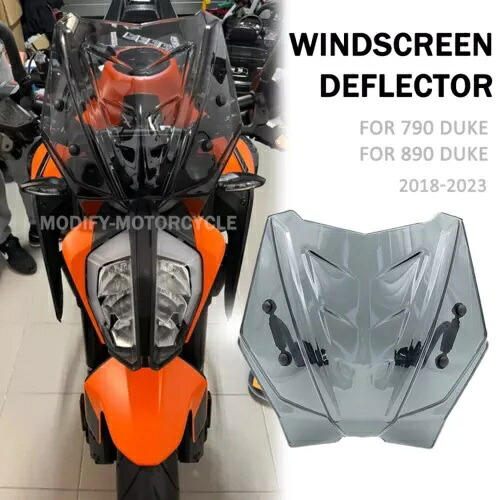 KTM 790 890 Duke 2018 - 2023用フロントガラスフロントガラスエアディフレクター Front Windscreen Windshield Air Deflector For KTM 790 890 Duke 2018 - 2023 【並行輸入品】