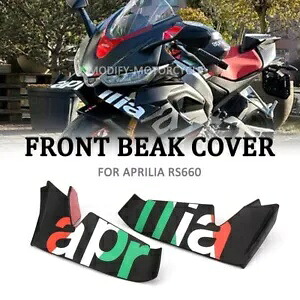 オートバイフロントヘッドライトフェアリングくちばしカウルカバーエクステンダーアプリリア RS 660 Motorcycle Front Headlight Fairing Beak Cowl Cover Extender For Aprilia RS 660 【並行輸入品】