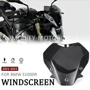 オートバイフロントガラスフロントガラスフェアリングディフレクター BMW S1000 2021-2023 Motorcycle Front Windshield WindScreen Fairing Deflector For BMW S1000 2021-2023 【並行輸入品】