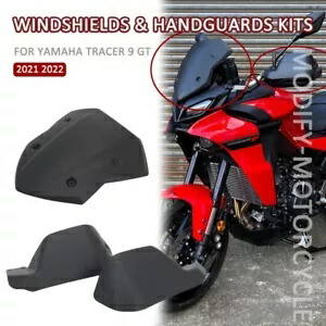 ヤマハ トレーサー 9 / GT 2021-2023 マットブラックフロントガラス & ハンドガードキット用 For YAMAHA TRACER 9 / GT 2021-2023 Matte Black Windshields & Handguards Kits 【並行輸入品】 42,240円