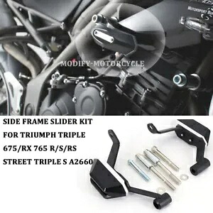 エンジンフレームスライダーキット転倒プロテクターカバーストリートトリプル 765S 765R/RS Engine Frame Slider Kit Falling Protector Cover FOR Street Triple 765S 765R/RS 【並行輸入品】