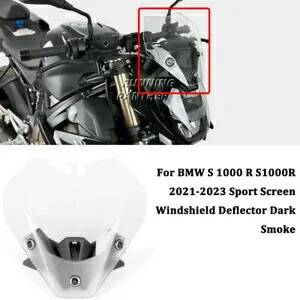 Bmw S1000R 2021 2022 2023 オートバイフロントガラスフロントガラスウインドディフレクター For BMW S1000R 2021 2022 2023 Motorcycle Windscreen Windshield Wind Deflector 【並行輸入品】