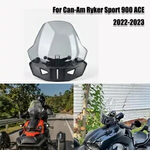 Can-Am ライカー スポーツ 900 エース 2022-2023 フロントガラスディフレクター調整可能 For Can-Am Ryker Sport 900 ACE 2022-2023 Front Windshield Deflector Adjustable 【並行輸入品】