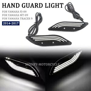ヤマハ FJ-09 2014-2017 装飾ライトナックルガードキットハンドガード LED For YAMAHA FJ-09 2014-2017 Decorative Lights Knuckle Guard Kit Handguard LED 【並行輸入品】