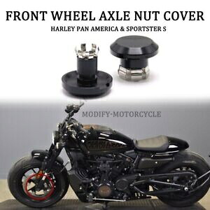 ハーレースポーツスター S RH1250S 2021-2023 オートバイフロントアクスルナットカバーキット For Harley Sportster S RH1250S 2021-2023 Motorcycle Front Axle Nut Cover Kit 【並行輸入品】