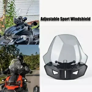 Can-Am ライカー 600 ACE 2019-2023 用調整可能なスポーツフロントガラス Adjustable Sport Windshield For Can-Am Ryker 600 ACE 2019-2023 【並行輸入品】