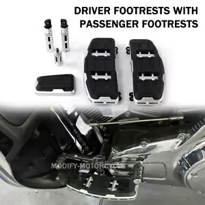 フロントフットボードリアフットペグフットハーレーCVOロードグライドリミテッド2014-2023用 Front Footboards Rear Footpegs Foot For Harley CVO Road Glide Limited 2014-2023 【並行輸入品】