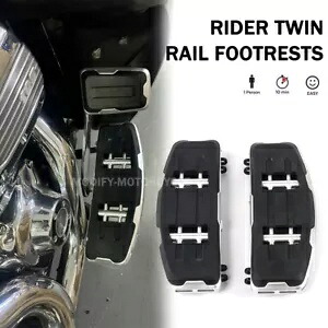 ハーレートライク Tri Glidemodels 2008-2024 ライダーフットボードツインレールフットレスト用 For Harley Trike Tri Glidemodels 2008-2024 Rider Footboards Twin Rail Footrests 【並行輸入品】 64,130円