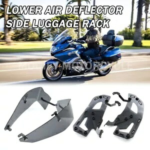 BMW K1600 GTL 2017-23 ペア荷物ラック下側スポイラーディフ??レクター付き For BMW K1600 GTL 2017-23 Pair Luggage Rack With Lower Side Spoilers Deflector 【並行輸入品】
