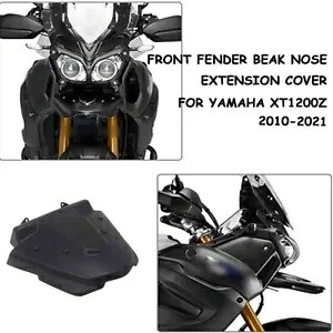 ブラックフロントフェンダーくちばしノーズエクステンションヤマハ XT1200Z スーパーテネレ 2010-2021 BLACK Front Fender Beak Nose Extension For Yamaha XT1200Z Super Tenere 2010-2021 【並行輸入品】