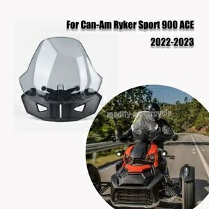 Can-Am ライカー スポーツ 900 ACE 2022-2023 用調整可能なスポーツフロントガラス Adjustable Sport Windshield For Can-Am Ryker Sport 900 ACE 2022-2023 【並行輸入品】